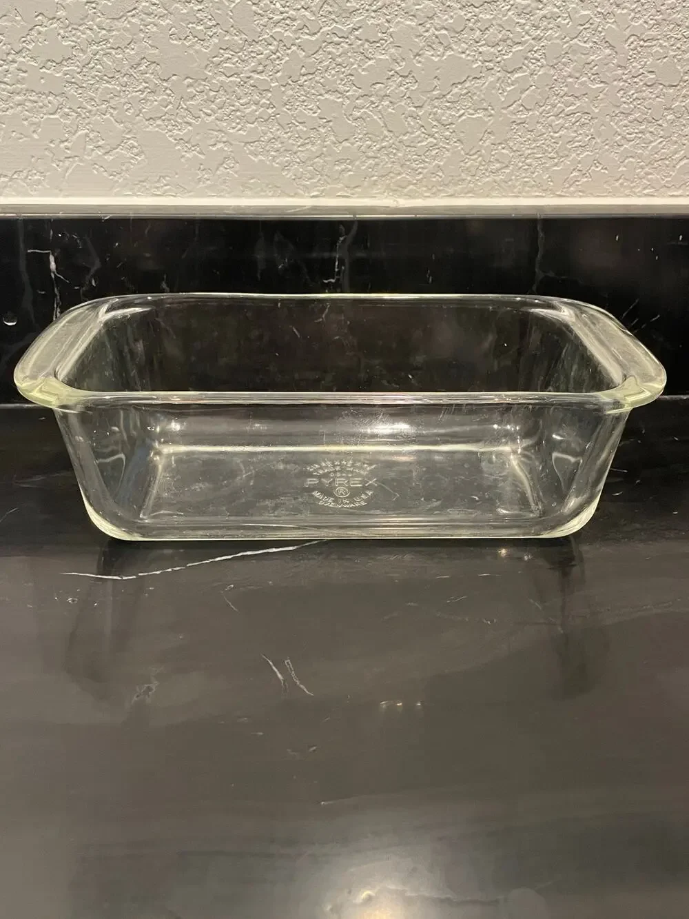 VTG Pyrex clear glass loaf pan 1950's - 1960's